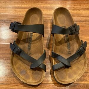 Birkenstock Sandals Mayari Black Leather Women's Size 39/L8/M6